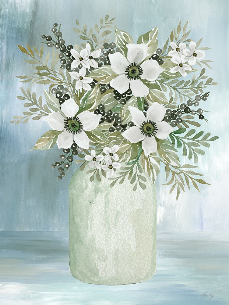 White Blooms I   art print by Cindy Jacobs for $57.95 CAD