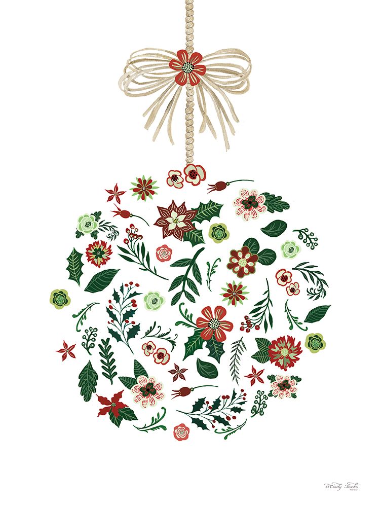Christmas Ornament II art print by Cindy Jacobs for $57.95 CAD