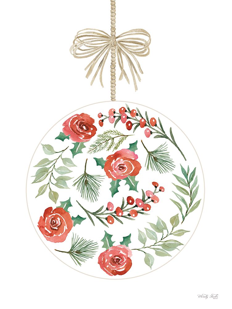 Christmas Ornament IV art print by Cindy Jacobs for $57.95 CAD
