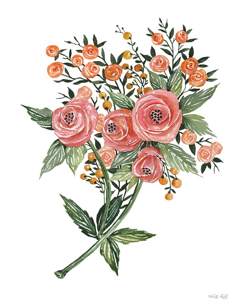 Botanical Ranunculus art print by Cindy Jacobs for $57.95 CAD
