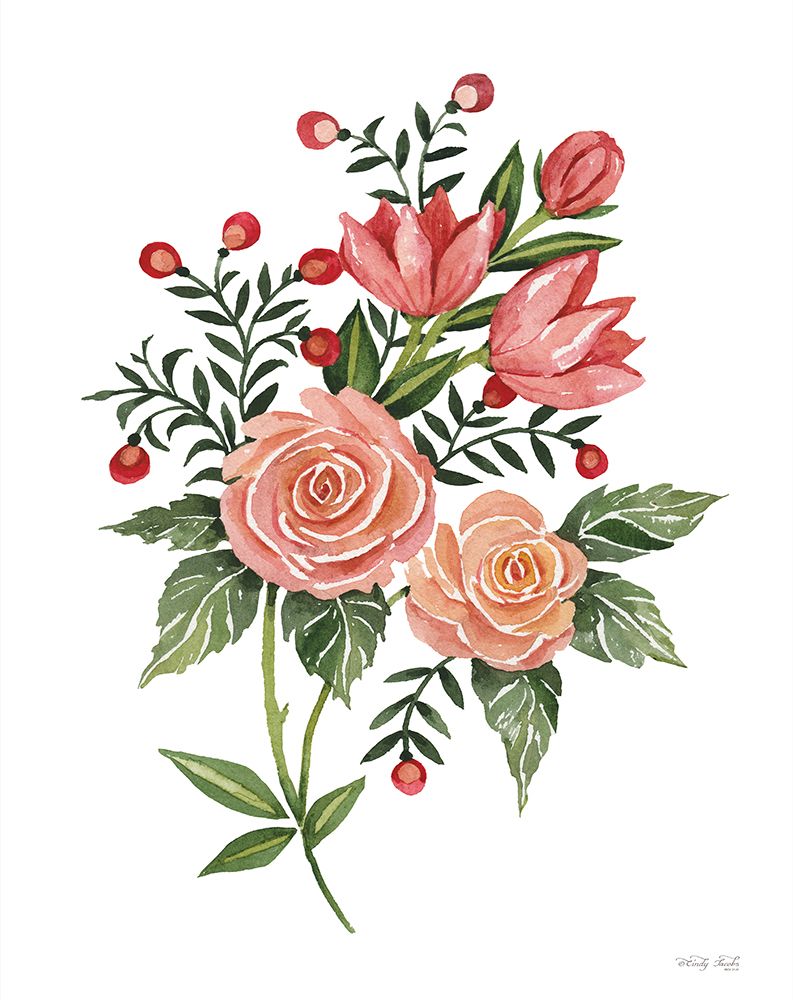 Botanical Roses art print by Cindy Jacobs for $57.95 CAD