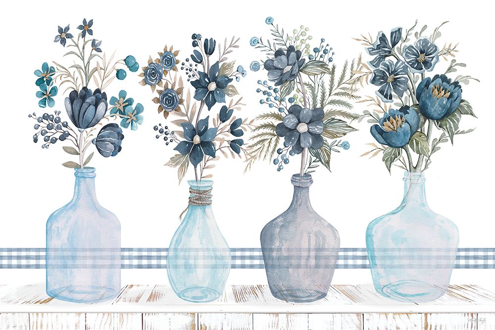 Feeling Blue Florals art print by Cindy Jacobs for $57.95 CAD