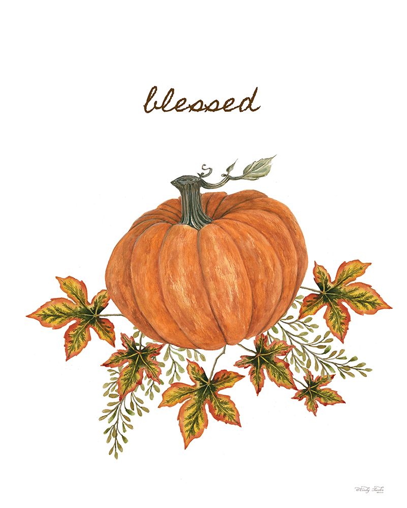 Blessed Pumpkin art print by Cindy Jacobs for $57.95 CAD