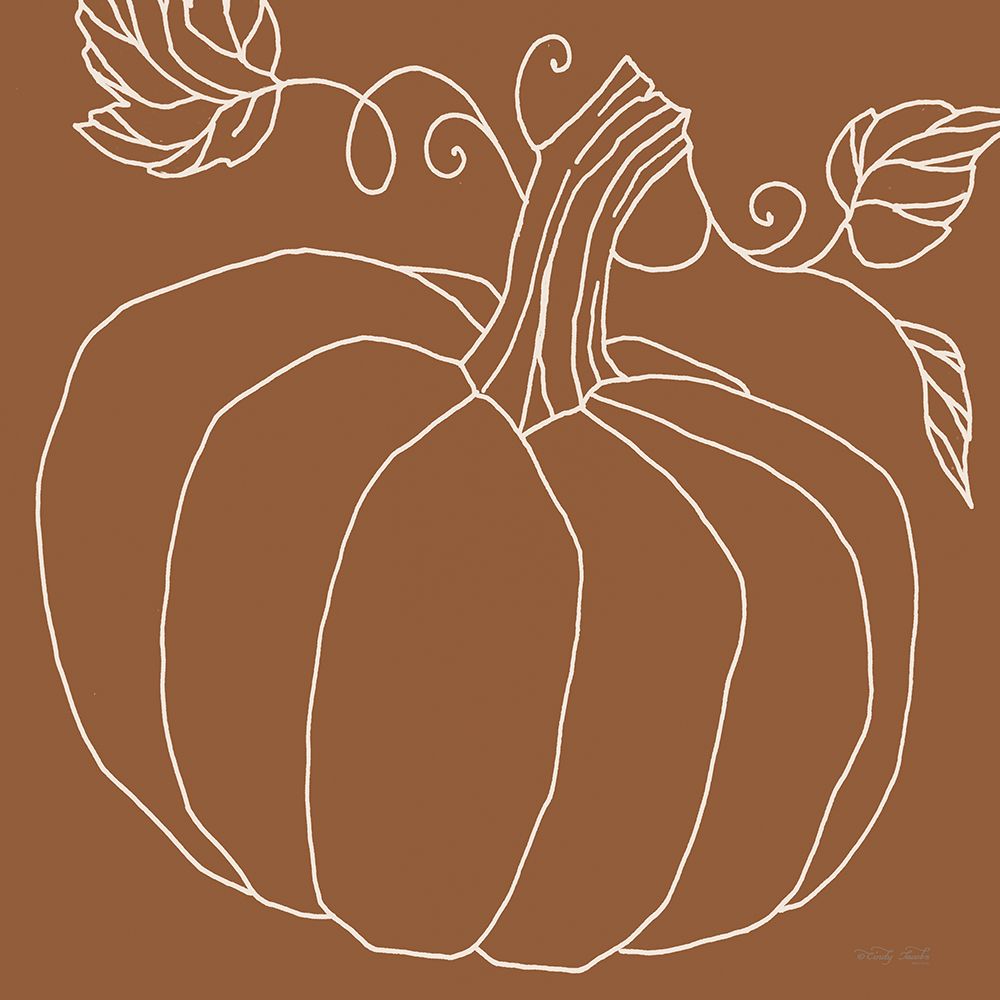 Simple Pumpkin II art print by Cindy Jacobs for $57.95 CAD
