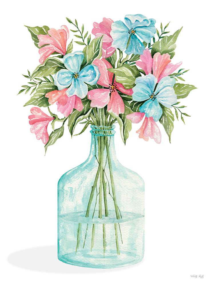 Pretty Posies I art print by Cindy Jacobs for $57.95 CAD