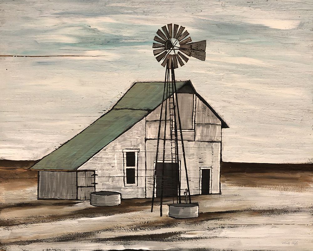 Barn on Barren Land art print by Cindy Jacobs for $57.95 CAD
