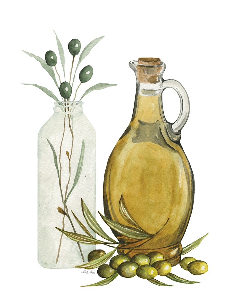 Olive Oil Jar II art print by Cindy Jacobs for $57.95 CAD