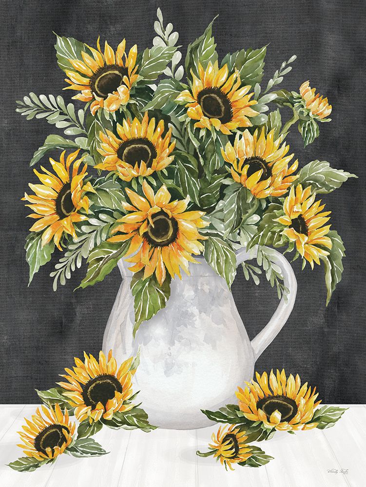 Sunflower Overflow art print by Cindy Jacobs for $57.95 CAD
