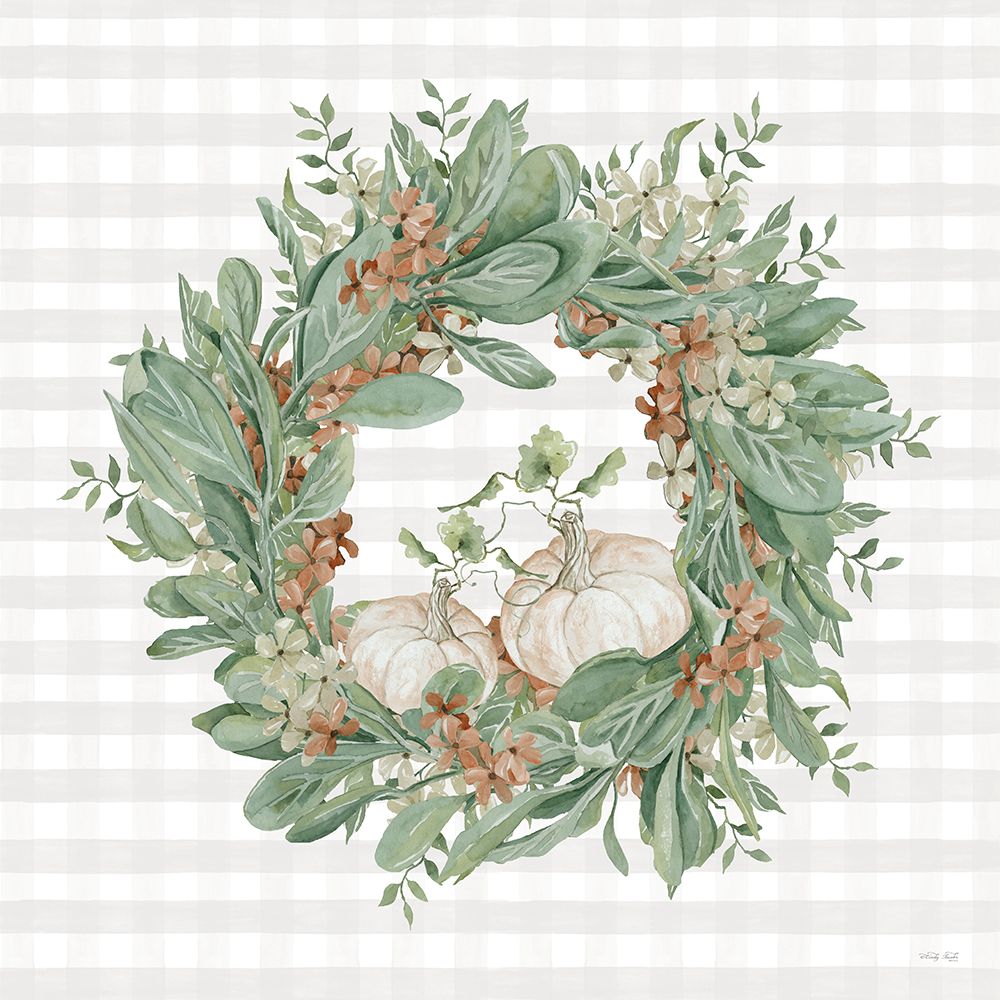 Fall Wreath art print by Cindy Jacobs for $57.95 CAD