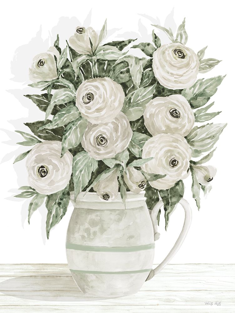Ranunculus Pitcher art print by Cindy Jacobs for $57.95 CAD