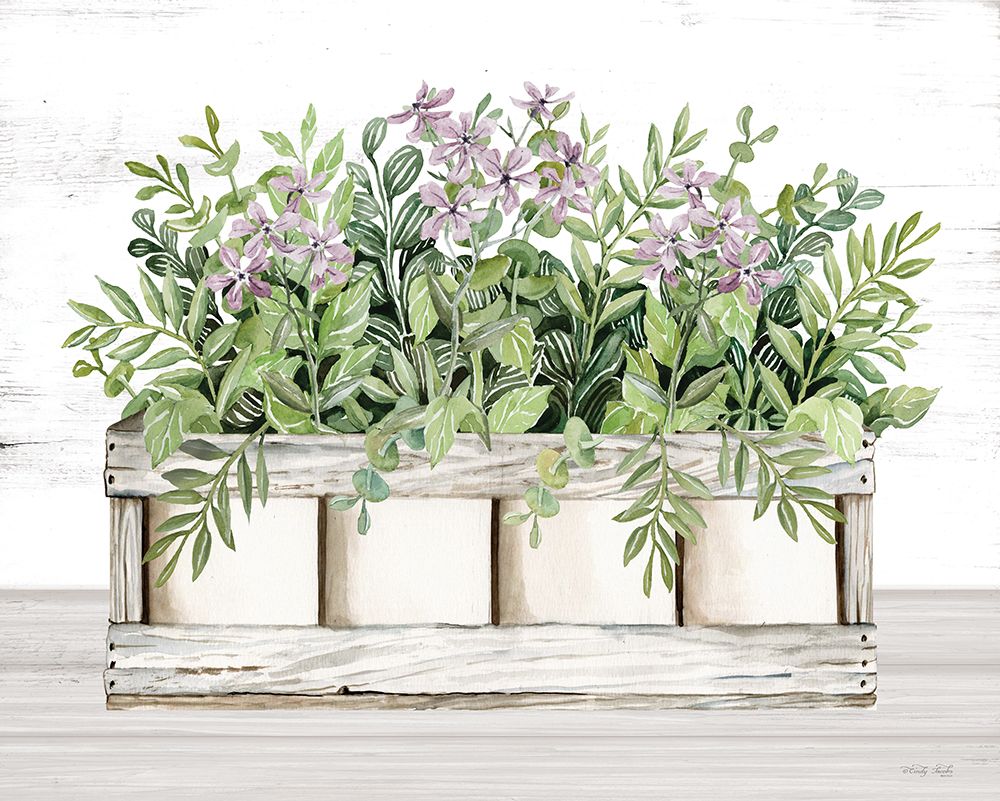 Flower Crate I art print by Cindy Jacobs for $57.95 CAD