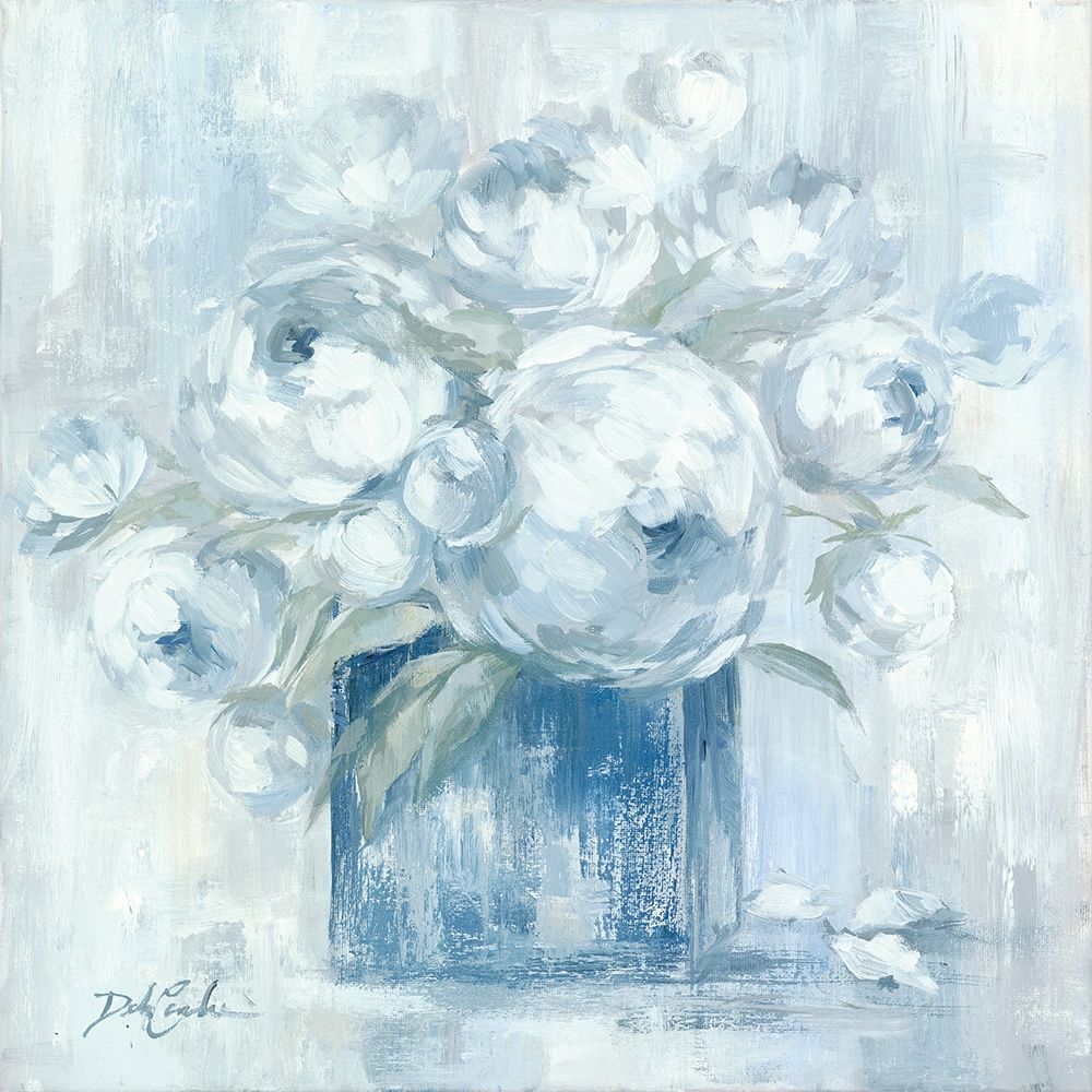 White Peonies art print by Debi Coules for $57.95 CAD