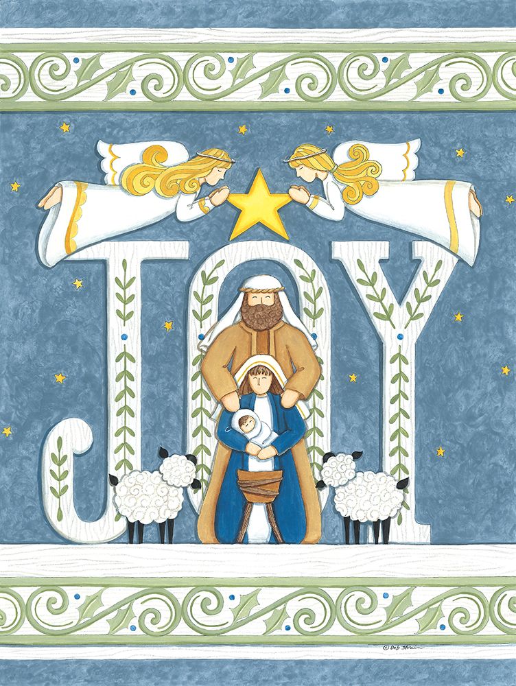 Joy Nativity art print by Deb Strain for $57.95 CAD