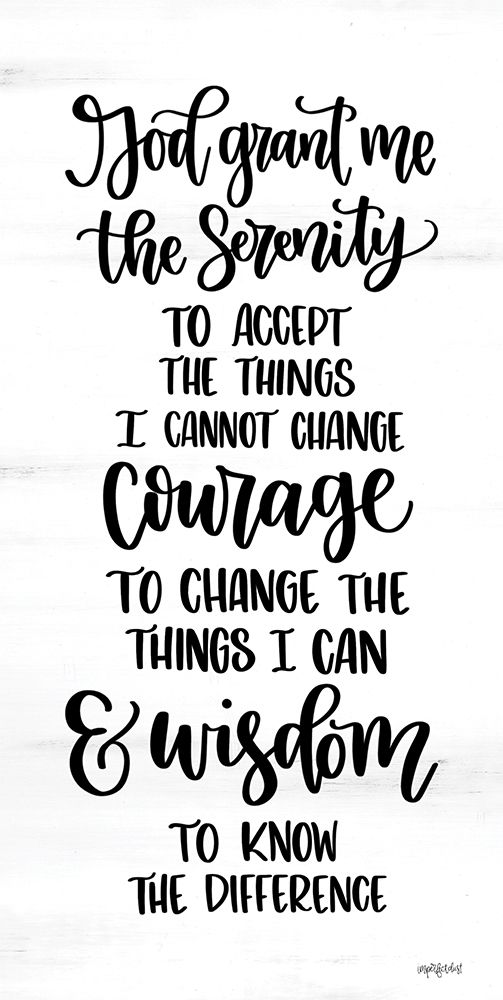 Serenity Prayer art print by Imperfect Dust for $57.95 CAD