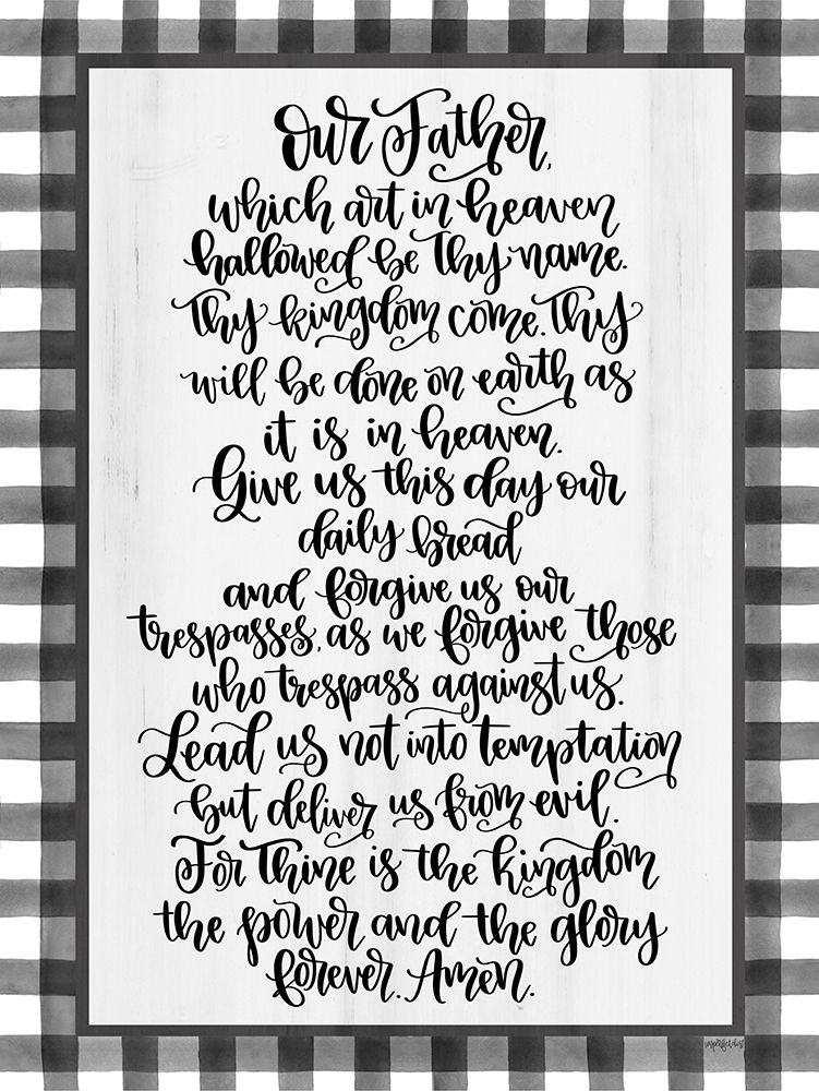 The Lords Prayer art print by Imperfect Dust for $57.95 CAD