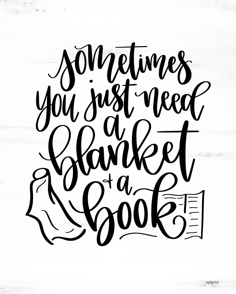 A Blanket and a Book art print by Imperfect Dust for $57.95 CAD