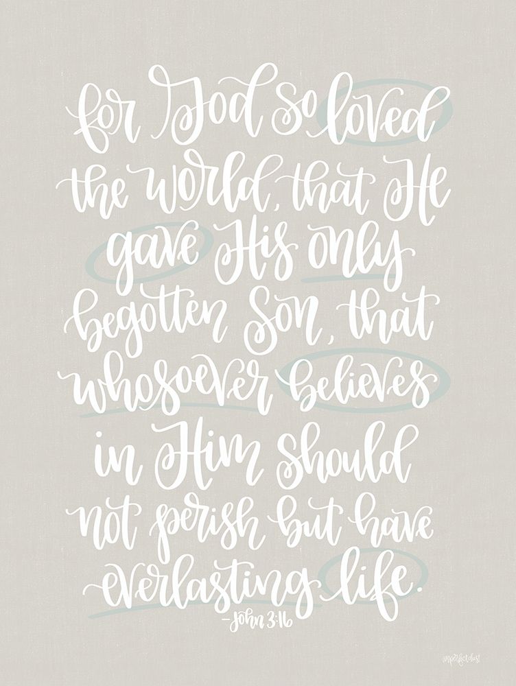 John 3:16 art print by Imperfect Dust for $57.95 CAD