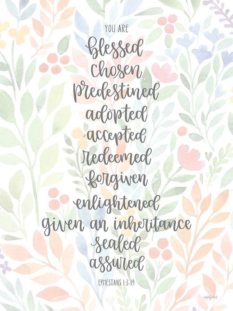 You Are Blessed art print by Imperfect Dust for $57.95 CAD