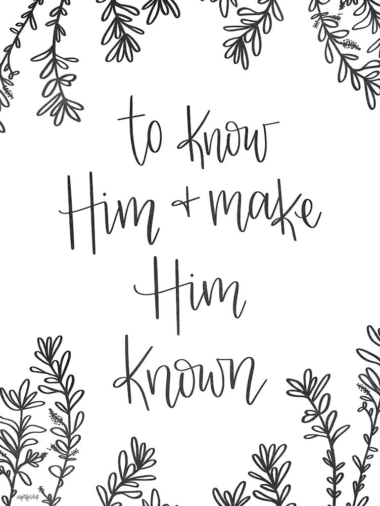 To Know Him art print by Imperfect Dust for $57.95 CAD