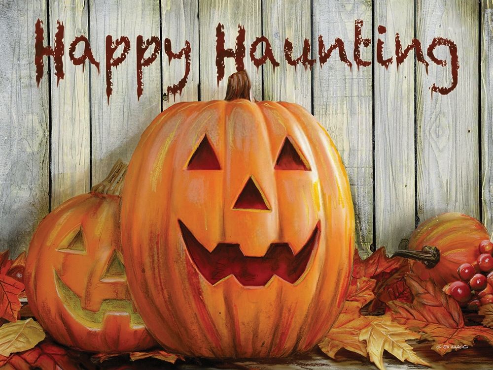 Happy Haunting art print by Ed Wargo for $57.95 CAD
