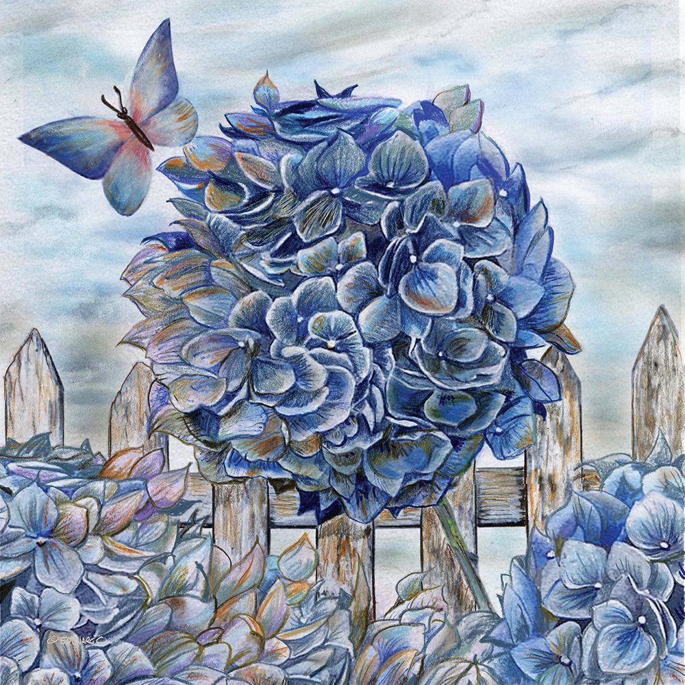 Hydrangeas Blooming art print by Ed Wargo for $57.95 CAD