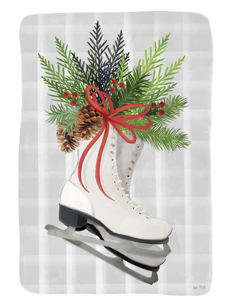 Christmas Skates art print by House Fenway for $57.95 CAD