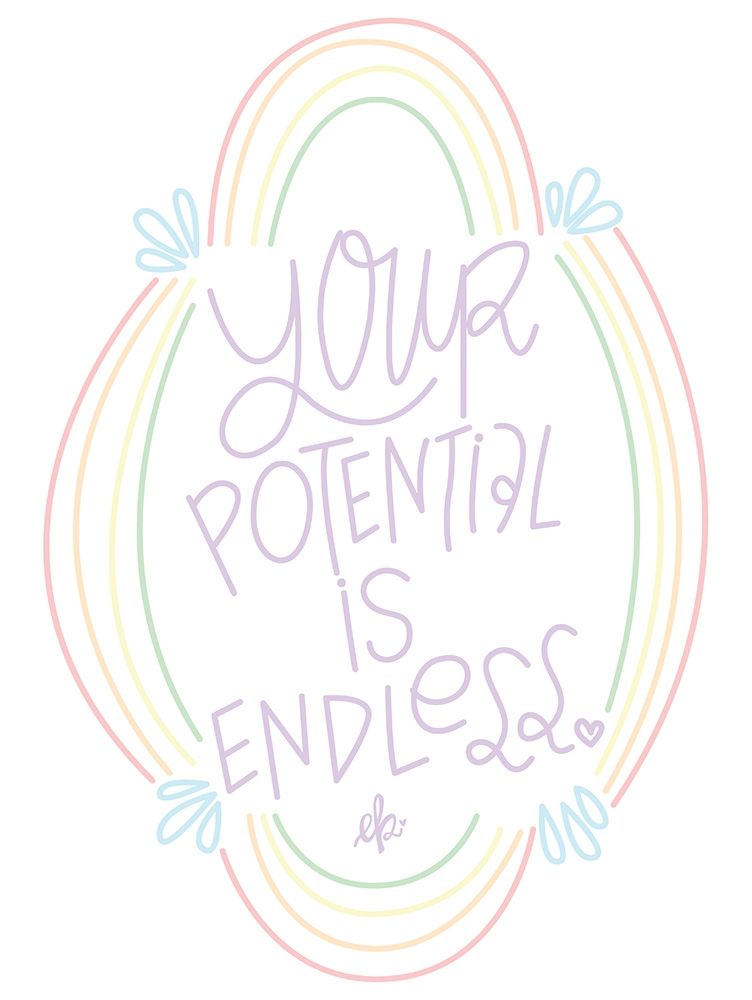 Your Potential is Endless  art print by Erin Barrett for $57.95 CAD
