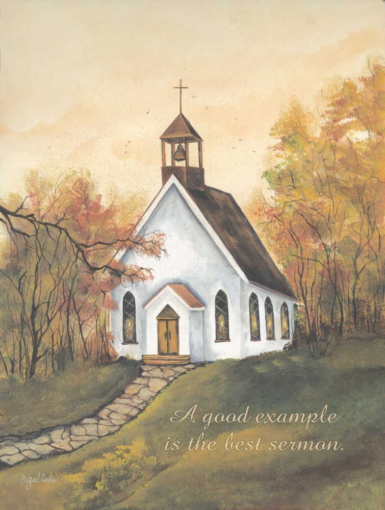 Autumn Church art print by Gail Eads for $57.95 CAD