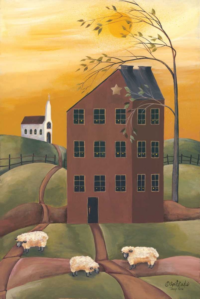 Sheep Farm art print by Gail Eads for $57.95 CAD