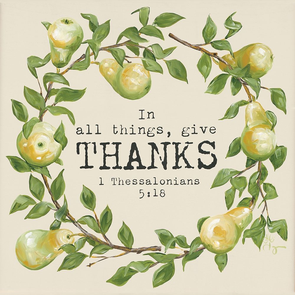Give Thanks art print by Hollihocks Art for $57.95 CAD