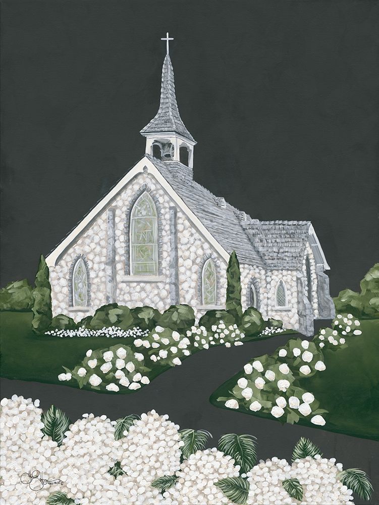 White Church art print by Hollihocks Art for $57.95 CAD