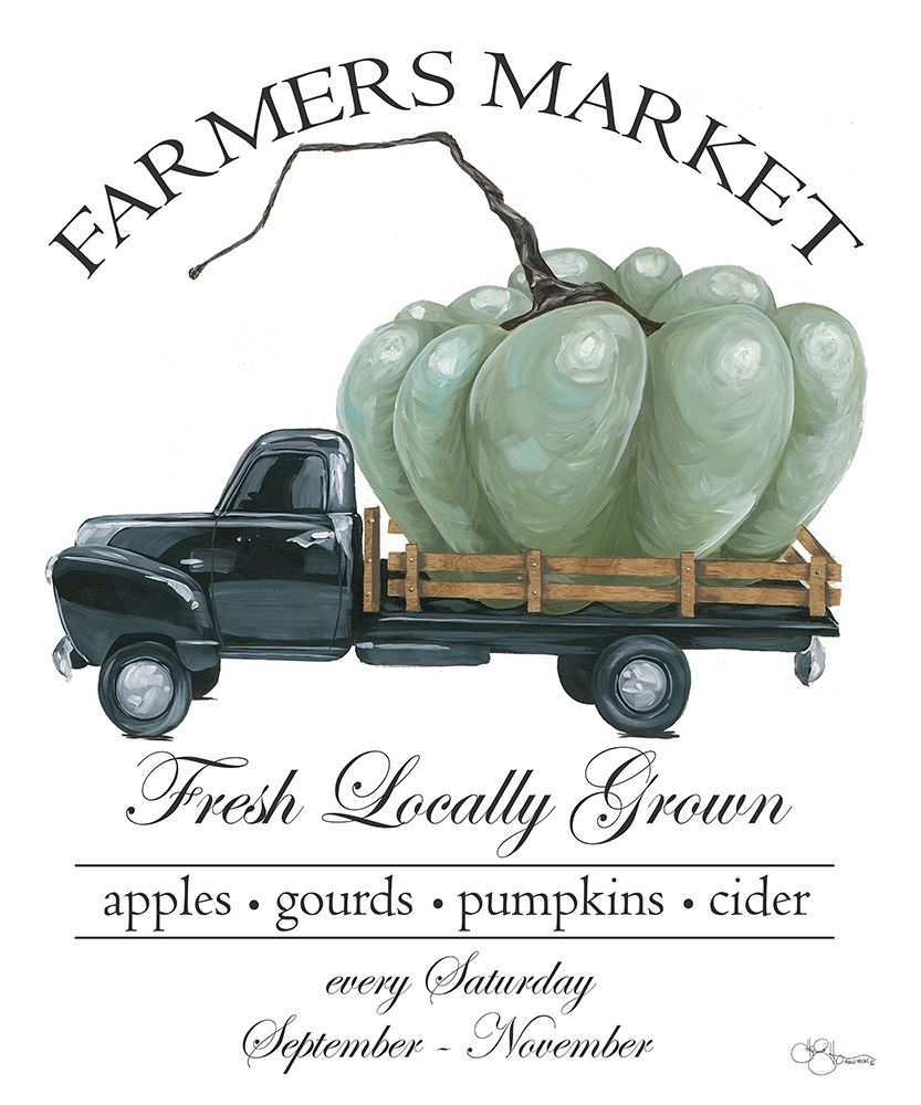 Farmers Market Truck art print by Hollihocks Art for $57.95 CAD