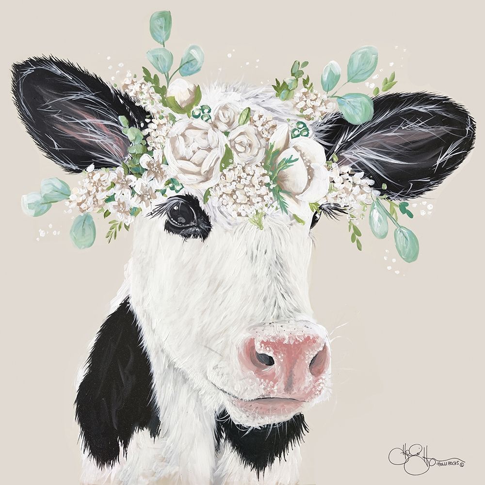 Patience the Cow art print by Hollihocks Art for $57.95 CAD