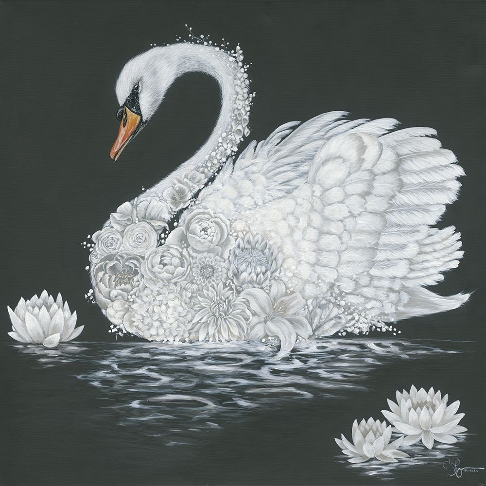 Leni the Swan art print by Hollihocks Art for $57.95 CAD