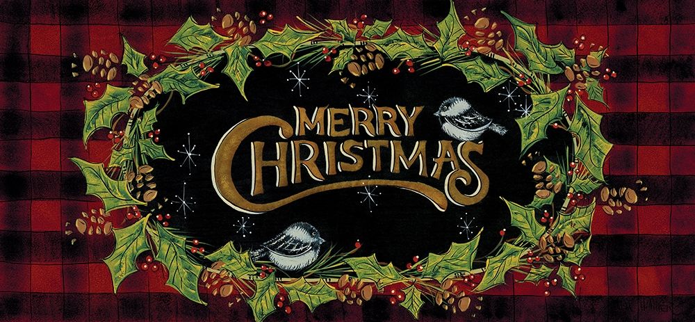 Chickadee Christmas art print by Lisa Hilliker for $57.95 CAD