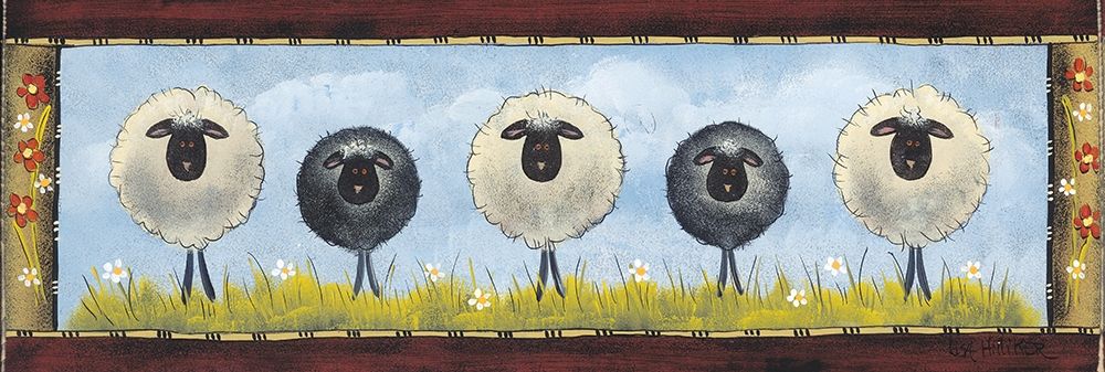 Sheep in the Meadow art print by Lisa Hilliker for $57.95 CAD