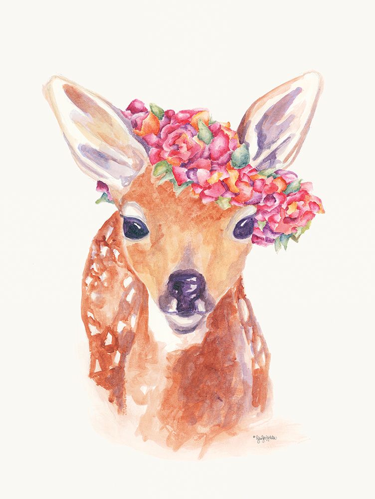 Sweet Fawn art print by Jennifer Holden for $57.95 CAD