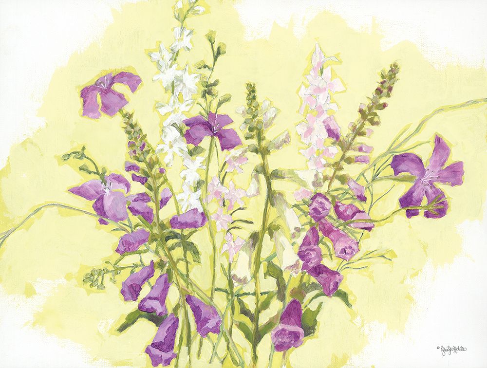 Purple Flowers art print by Jennifer Holden for $57.95 CAD