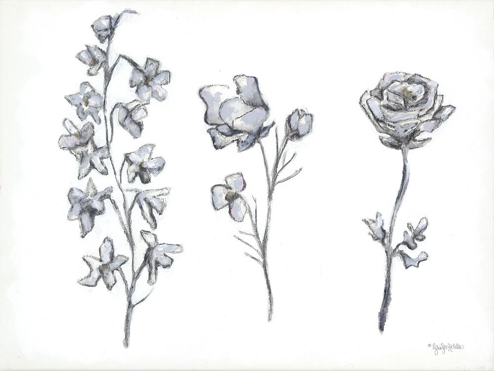 Floral Trio art print by Jennifer Holden for $57.95 CAD
