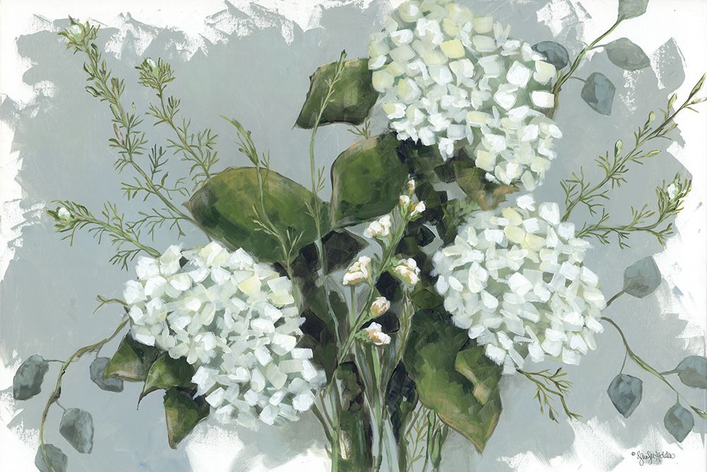 Hydrangeas in White art print by Jennifer Holden for $57.95 CAD
