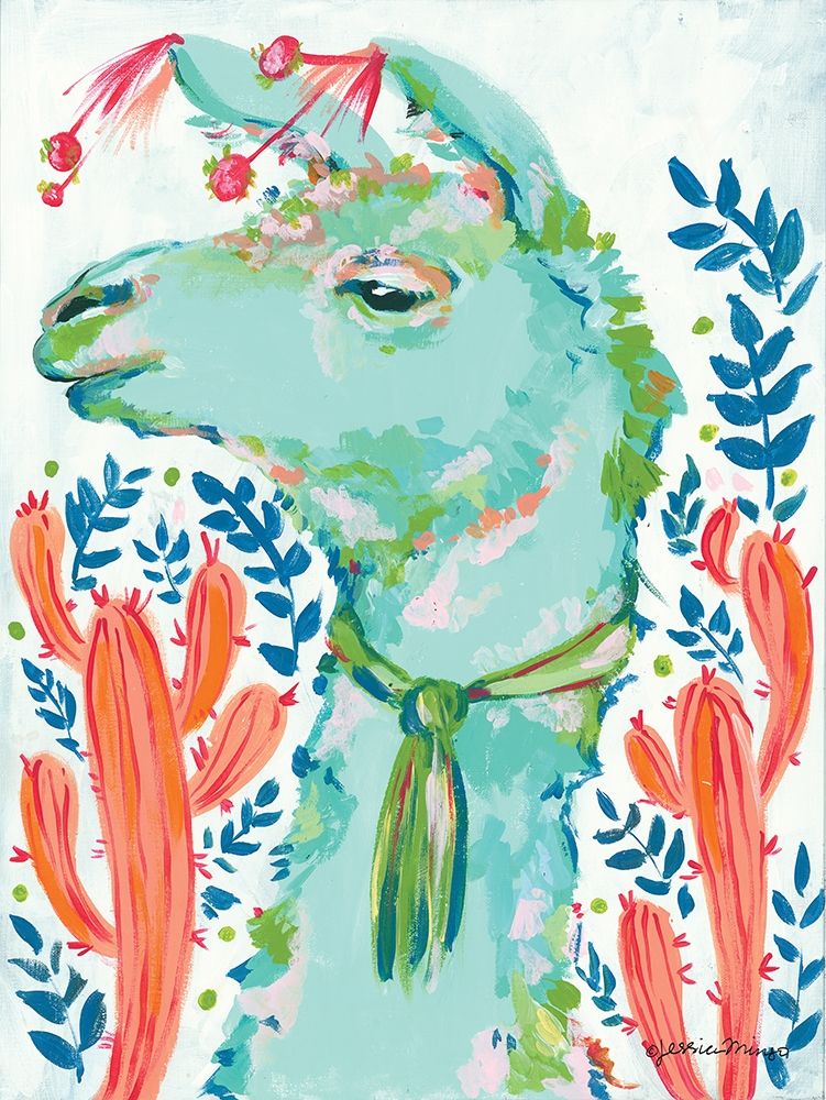 Llama in the Desert art print by Jessica Mingo for $57.95 CAD