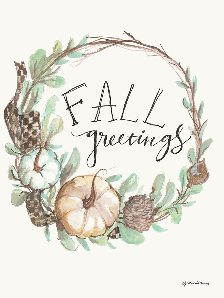 Fall Greetings art print by Jessica Mingo for $57.95 CAD