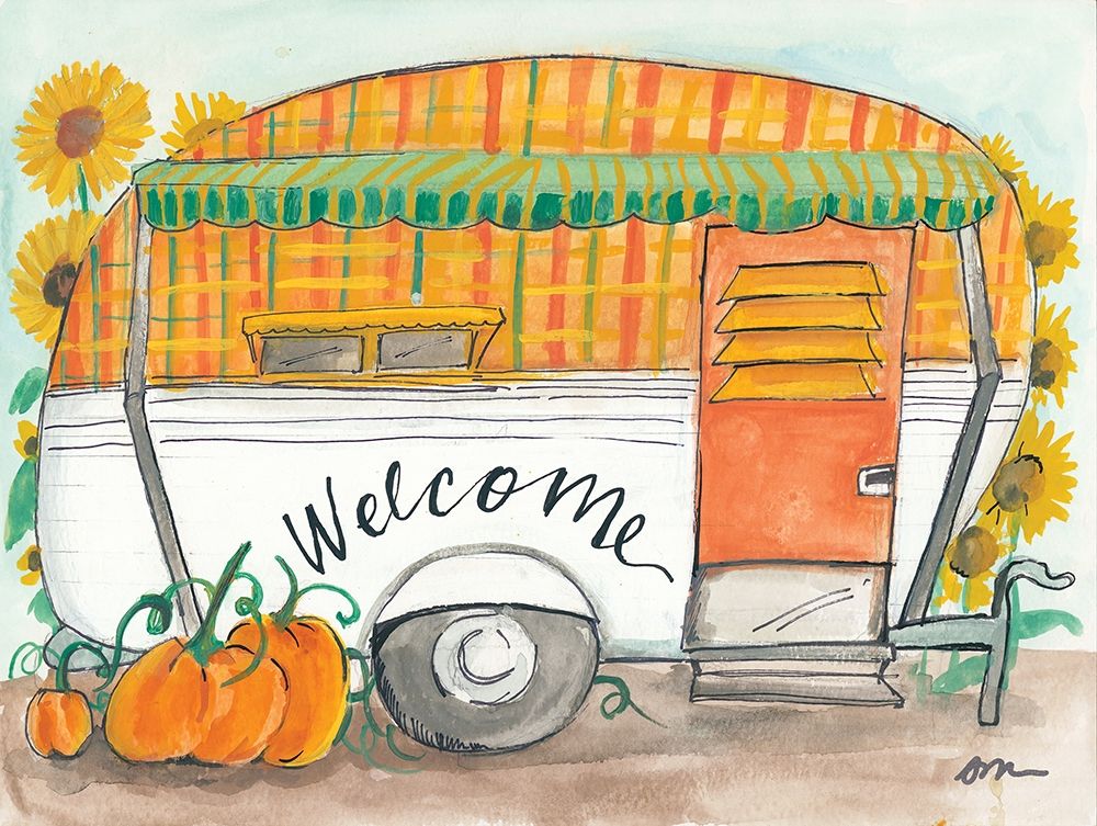 Fall Camper art print by Jessica Mingo for $57.95 CAD