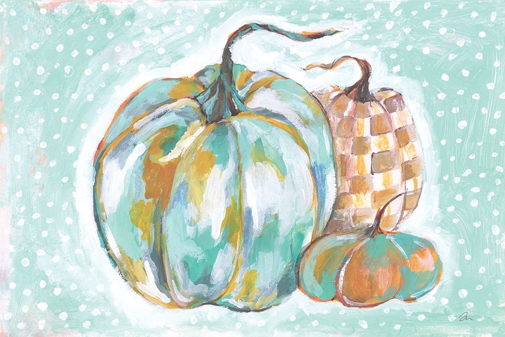 Pumpkins in Blue art print by Jessica Mingo for $57.95 CAD