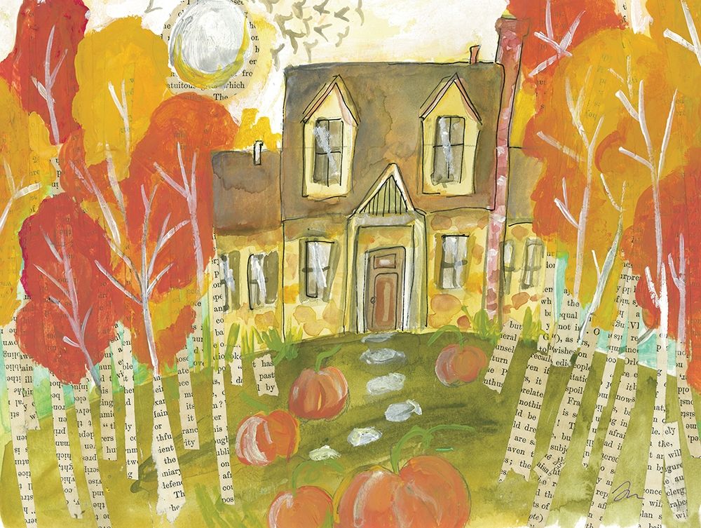 Trick or Treat House art print by Jessica Mingo for $57.95 CAD