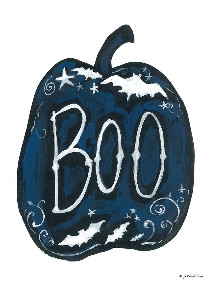 Boo Pumpkin art print by Jessica Mingo for $57.95 CAD