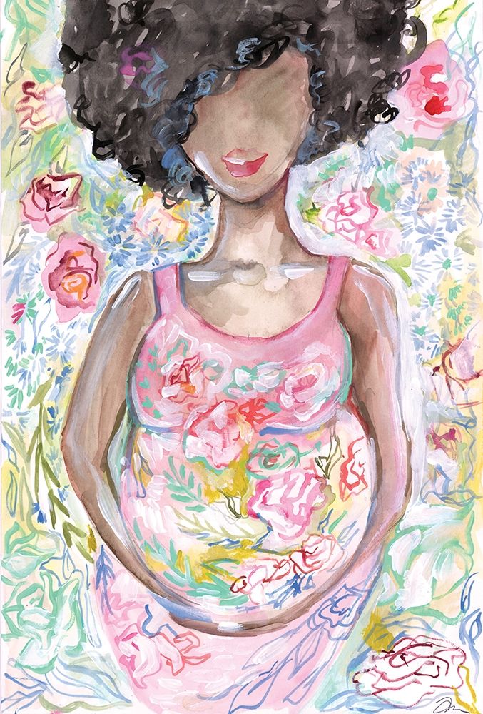 Lady in the Floral Dress art print by Jessica Mingo for $57.95 CAD