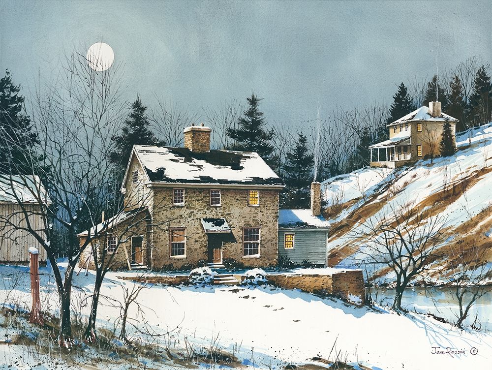 A February Evening art print by John Rossini for $57.95 CAD