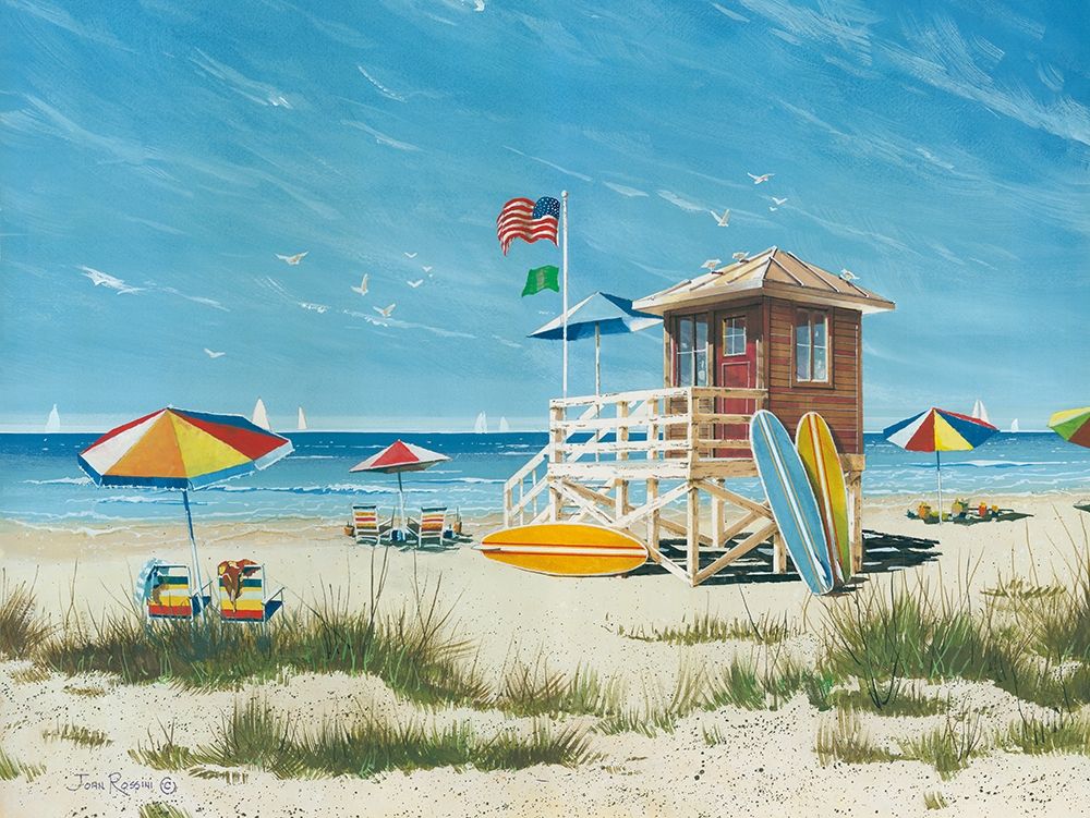 Beach Colors art print by John Rossini for $57.95 CAD
