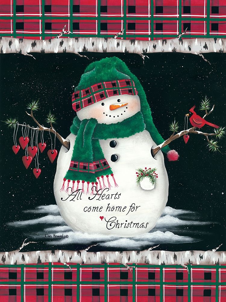 Hearts Home for Christmas art print by Lisa Kennedy for $57.95 CAD